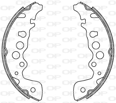 OPEN PARTS Bremžu loku komplekts BSA2017.00